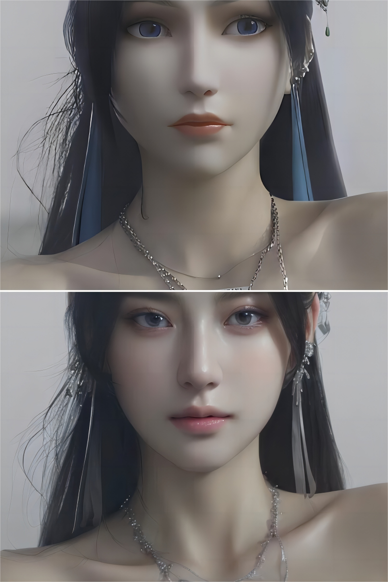 Upload a picture and click to transform anime girl into real girl. Closeup picture is prefer.<br><br>上传图片，一键将动漫女孩转化为真人。最好是特写照片。<br><br>画像をアップロードしてクリックすると、アニメの女の子が本物の女の子に変身します。クローズアップ画像が望ましい。