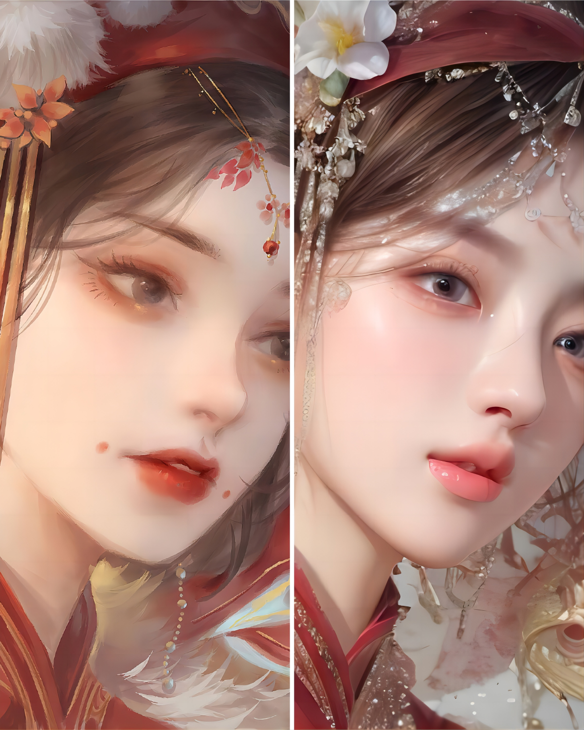 Upload a picture and click to transform anime girl into real girl. Closeup picture is prefer.
<br>
<br>上传图片，一键将动漫女孩转化为真人。最好是特写照片。
<br>
<br>画像をアップロードしてクリックすると、アニメの女の子が本物の女の子に変身します。クローズアップ画像が望ましい。