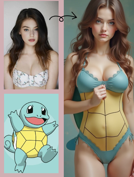 Upload a character reference image and any image as a lingerie design reference. Claude occasionally glitches, resulting in an anime-style output or completely unrelated images. This is a probabilistic event.