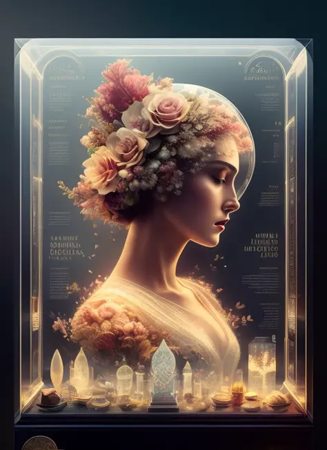 (knollingcase:1), labelled, overlays, oled display, annotated, technical, knolling diagram, technical drawing, display case, dramatic lighting, glow, dof, reflections, refractions,
(symmetry:1.1) (portrait of floral:1.05) a woman as a beautiful goddess, (assassins creed style:0.8), pink and gold and opal color scheme, beautiful intricate filegrid facepaint, intricate, elegant, highly detailed, artstation, smooth, sharp focus