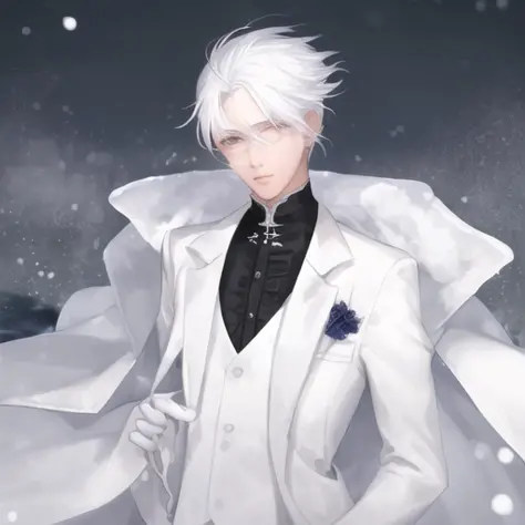 1boy, white hair, white suit, snow
steps: 15, sampler: dpm++ sde karras, cfg scale: 7, seed: 52, size: 512x512, model hash: 6e43...