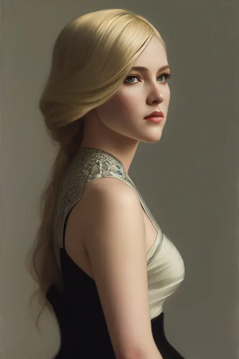 (photograph:1.3) by (jeremy lipking:0.3), (adam hughes:1.3), (sharp focus:1.3), intricate, high detail, wearing (tight blouse:1....