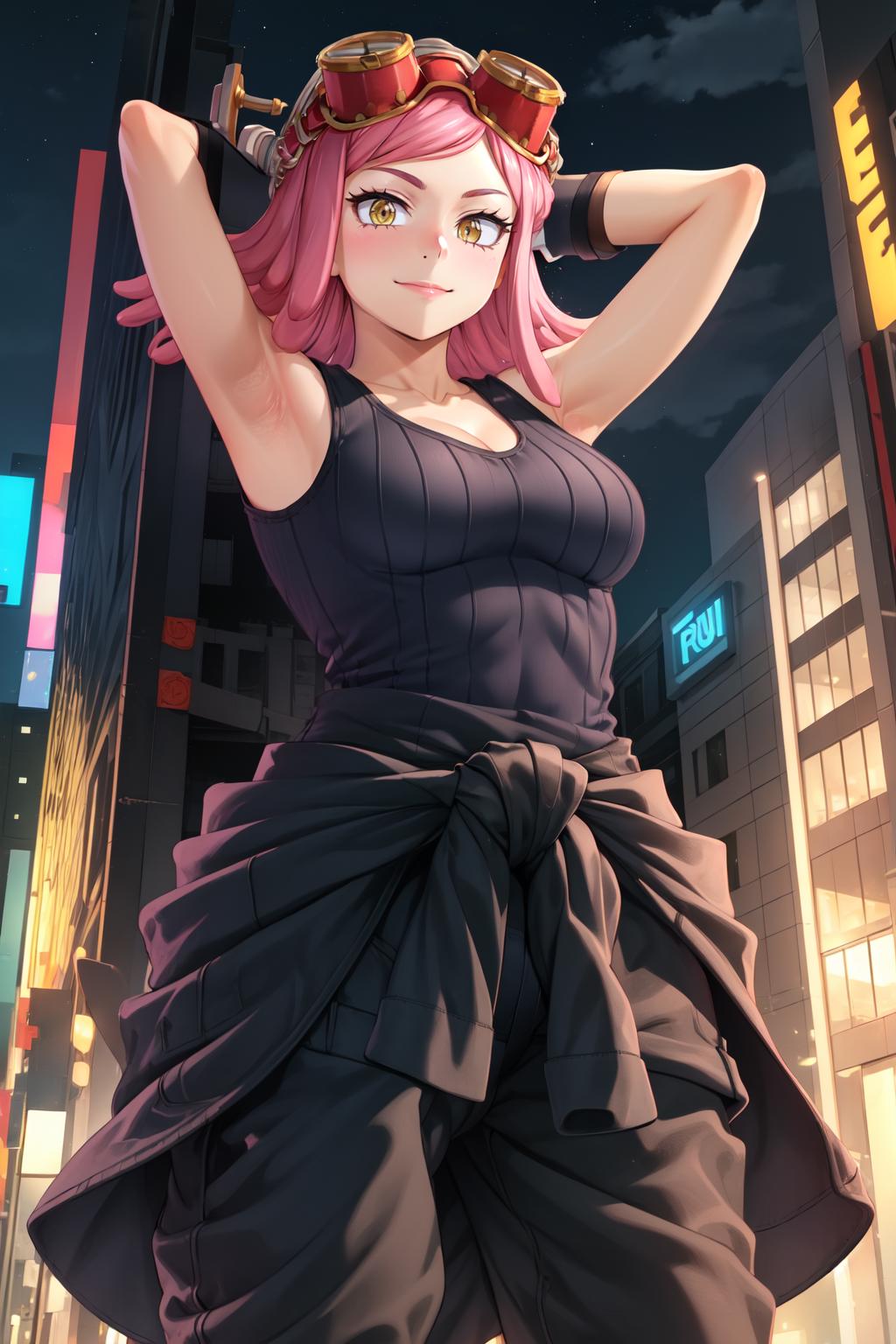 Mei Hatsume - Black Tank Top | BNHA - SeaArt AI Model