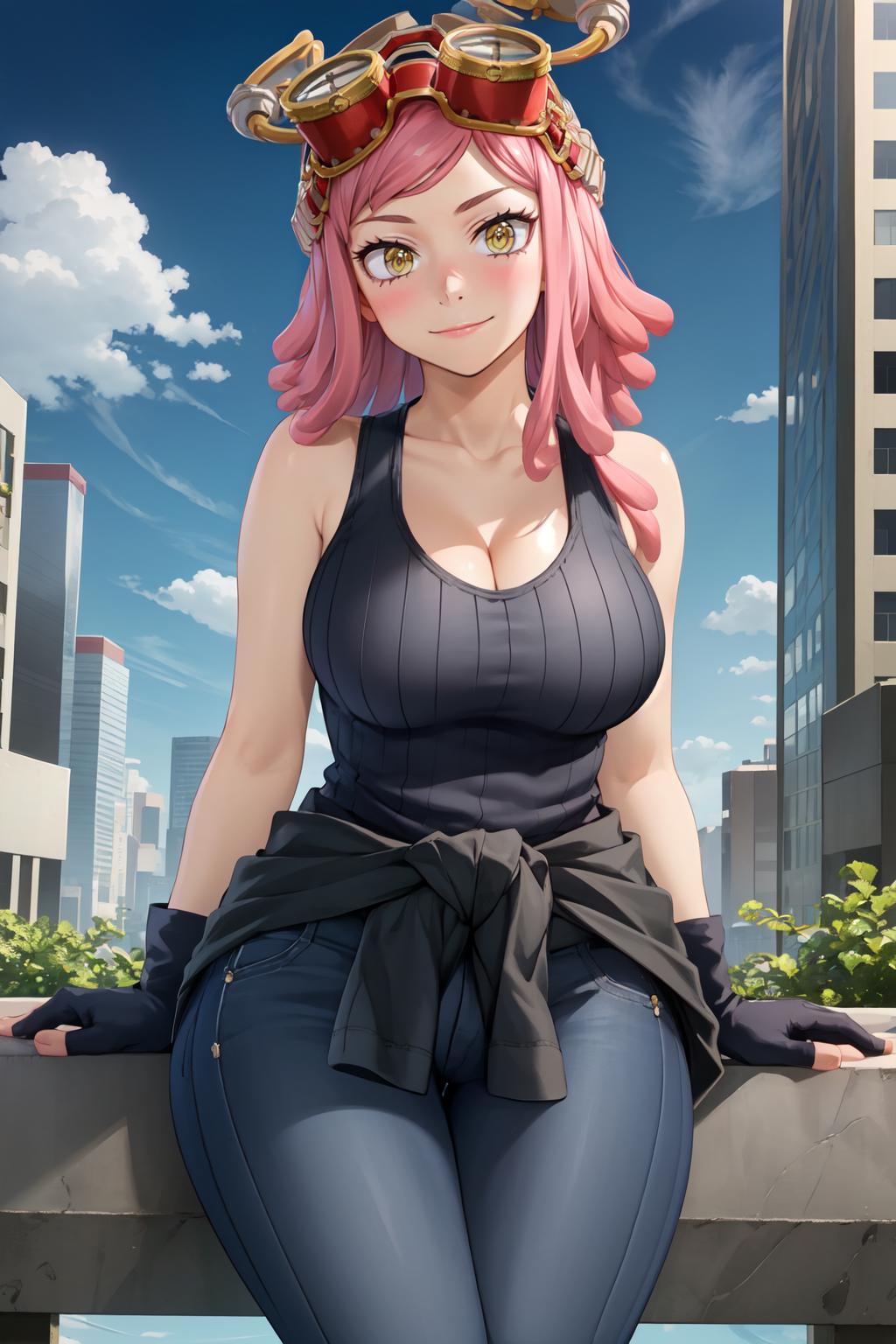 Mei Hatsume - Black Tank Top | BNHA - SeaArt AI Model