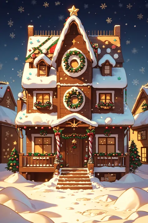 <lora:HolidayIdidalittlebit:0.8>christmas gingerbread house in the winter,  I'm really very sorry that I can't stop talking,
I'm...