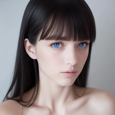 best quality, masterpiece,Black hair, blue eyes, looking up, upper body

<lora:LORA320dosmix_:1>