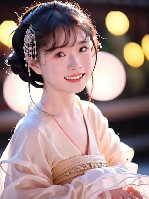 8k, RAW, best quality, ultra high res, (((portrait))),  ((closeup)), 1girl, hanfu, one woman, perfect lighting, bangs, standing, smile
,akinav1, <lora:akinaNakamori_v2:0.8> <lora:lora-hanfugirl-v1-5:0.8>