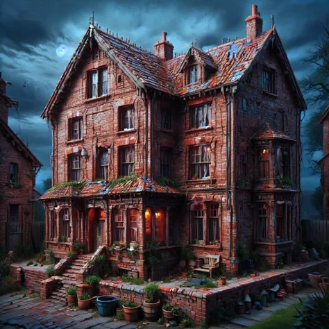 An ais-brickz ais-olde house, dark and cloudy night <lora:Bricks_Style_SDXL:0.9> <lora:Old_Style_SDXL:0.75>