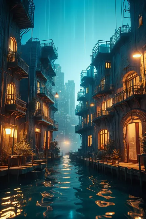 (((oceanic city with underwater buildings))), volumetric lighting, vibrant colors, 4k epic detailed, shot on kodak, 35mm photo, sharp focus, high budget, cinemascope, moody, epic, gorgeous, film grain, grainy, low key photography, dramatic lighting, intense emotions, cinematic feel, mysterious ambiance, emphasizing shape and form, creating depth, evoking drama, storytelling through shadows, professional technique,professional lighting, imaginative concept, creative styling, otherworldly aesthetic, surreal visual, captivating narrative, intricate detail, fantastical landscape, editorial storytelling, professional lighting, creating visual impact, evoking emotion, pushing creative boundaries