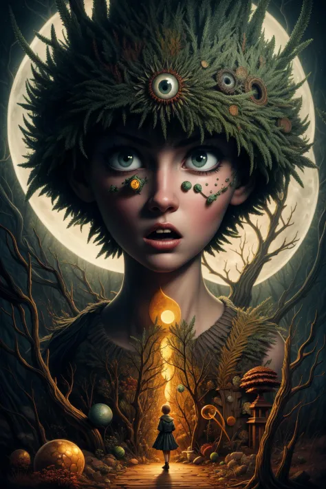 girl, moon, dark Forest, fantasy, hdr, focus sharp,  detailed, raw, Stanley Donwood (Dan Rickwood), nervous512 <lora:add_detail:...