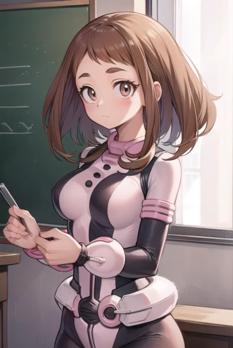 ochakouraraka, <lyco:ochakouraraka-lyco-nochekaiser:1>,
ochako uraraka, (uraraka ochako:1.5), (brown eyes:1.5), brown hair, shor...