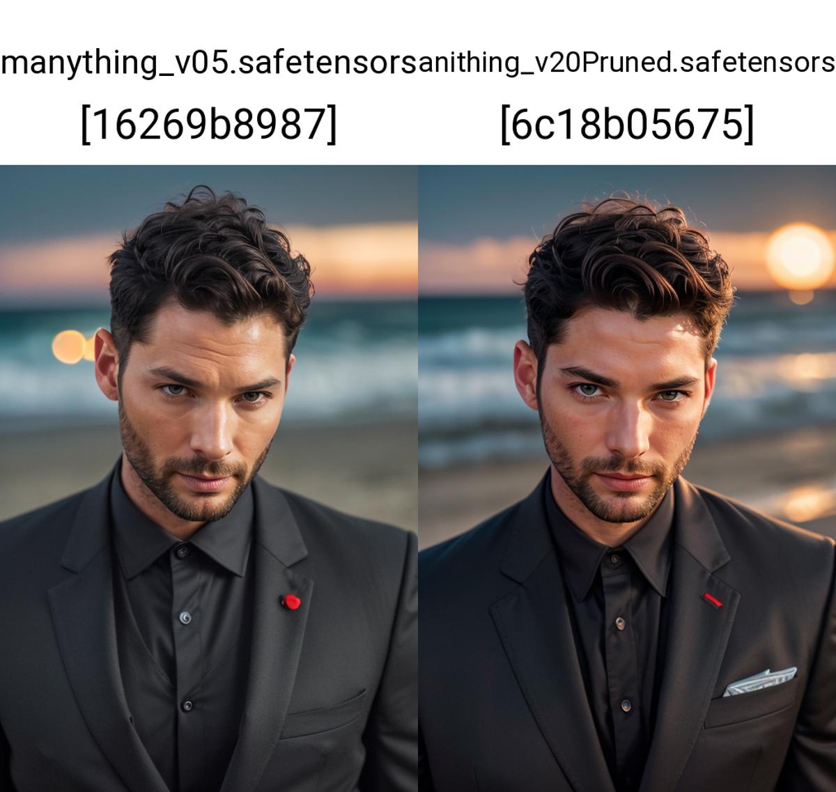 There are two men in suits standing next to each other - SeaArt AI