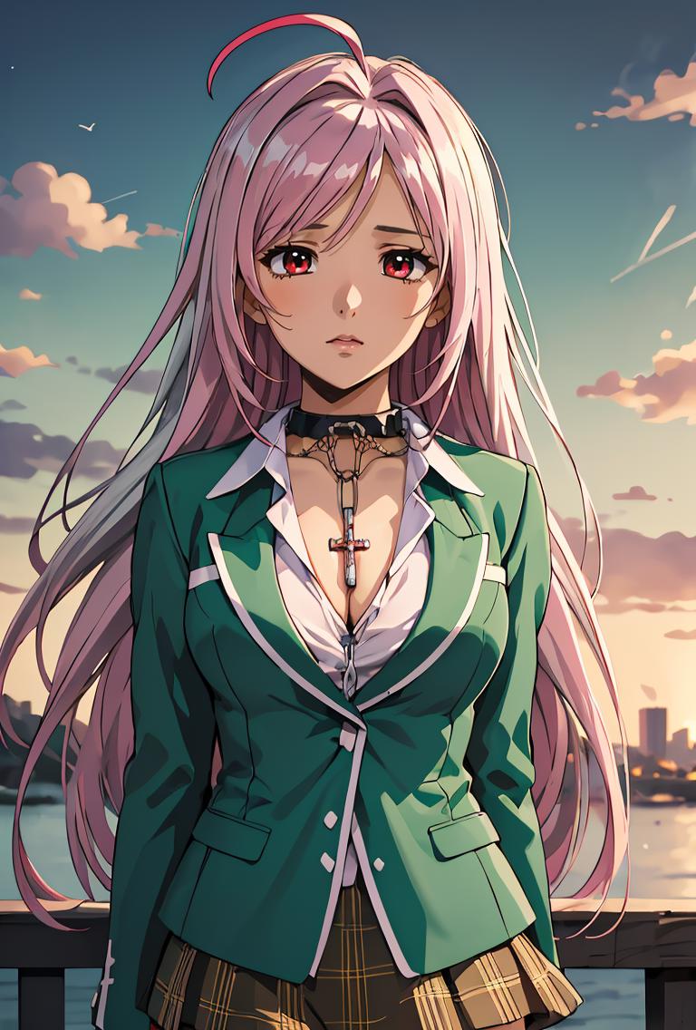 Moka Akashiya/赤夜 萌香 (Rosario + Vampire) LoRA - SeaArt AI Model