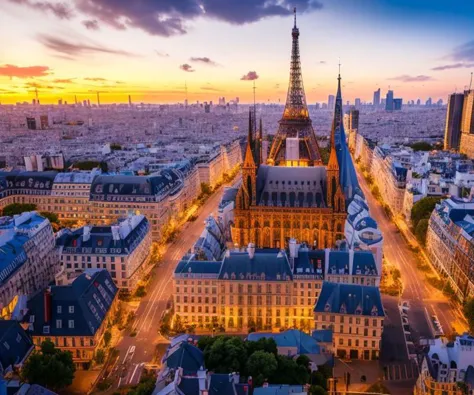 epic painting of paris, france at sunrise,  <hypernet:longexposure:1>, hd, high octane render, smooth