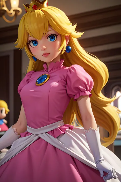 Princess Peach (ピーチ姫) - Super Mario Bros - COMMISSION