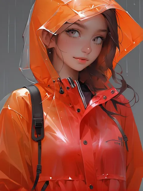 niji,<lora:niji-000008:0.8>,teenager,female,raincoat,windbreaker,