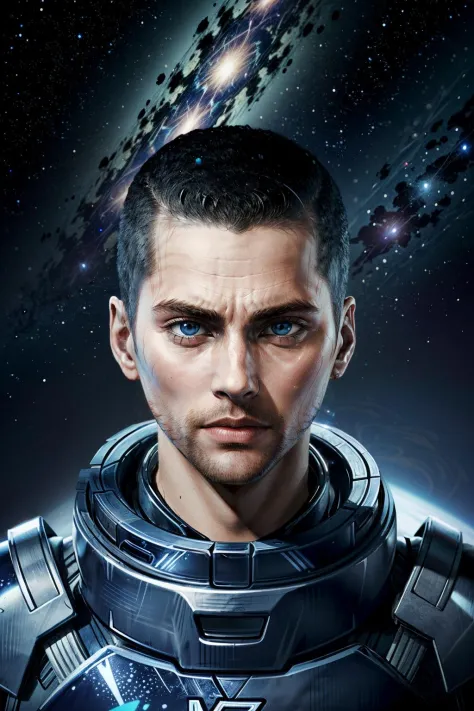 (masterpiece, best quality)
MaleShepard,  solo, short hair, blue eyes, buzz cut, in space, stars and space background
 <lora:epi_noiseoffset2:1> <lora:add_detail:0.5>  <lora:MaleShepard:0.8>
