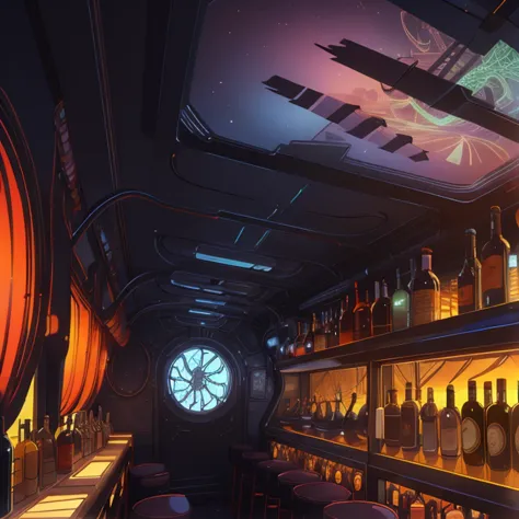 the interior of a (bar in the sky:1.2) known as 'The Pilot's Lounge' in a world powered by windtech <lora:WindTech-15:0.8> <lora...
