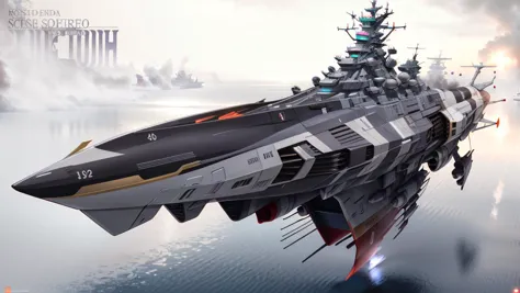 Spacebattle Ship yamato (spaceship design art )