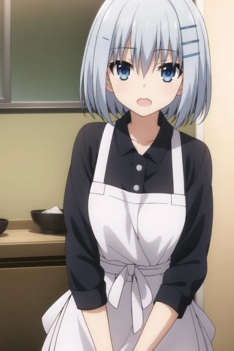 origami_tobiichi,1girl, solo, apron