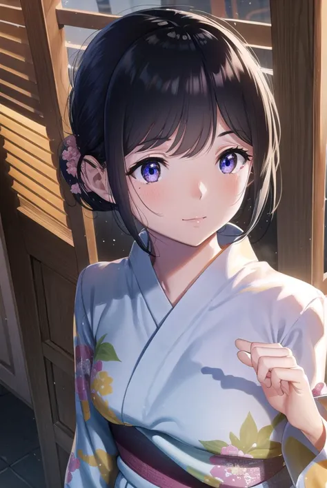 natsutojun, <lyco:natsutojun-lyco-nochekaiser:1>,
natsu to jun, short hair, bangs, hair ornament, mole, mole under eye, swept bangs, black hair, (purple eyes:1.1), smile,
BREAK long sleeves, japanese clothes, kimono, sash, obi, floral print,
BREAK outdoors, night, festival, fireworks, shrine,
BREAK looking at viewer, (cowboy shot:1.5),
BREAK <lyco:GoodHands-beta2:1>, (masterpiece:1.2), best quality, high resolution, unity 8k wallpaper, (illustration:0.8), (beautiful detailed eyes:1.6), extremely detailed face, perfect lighting, extremely detailed CG, (perfect hands, perfect anatomy),