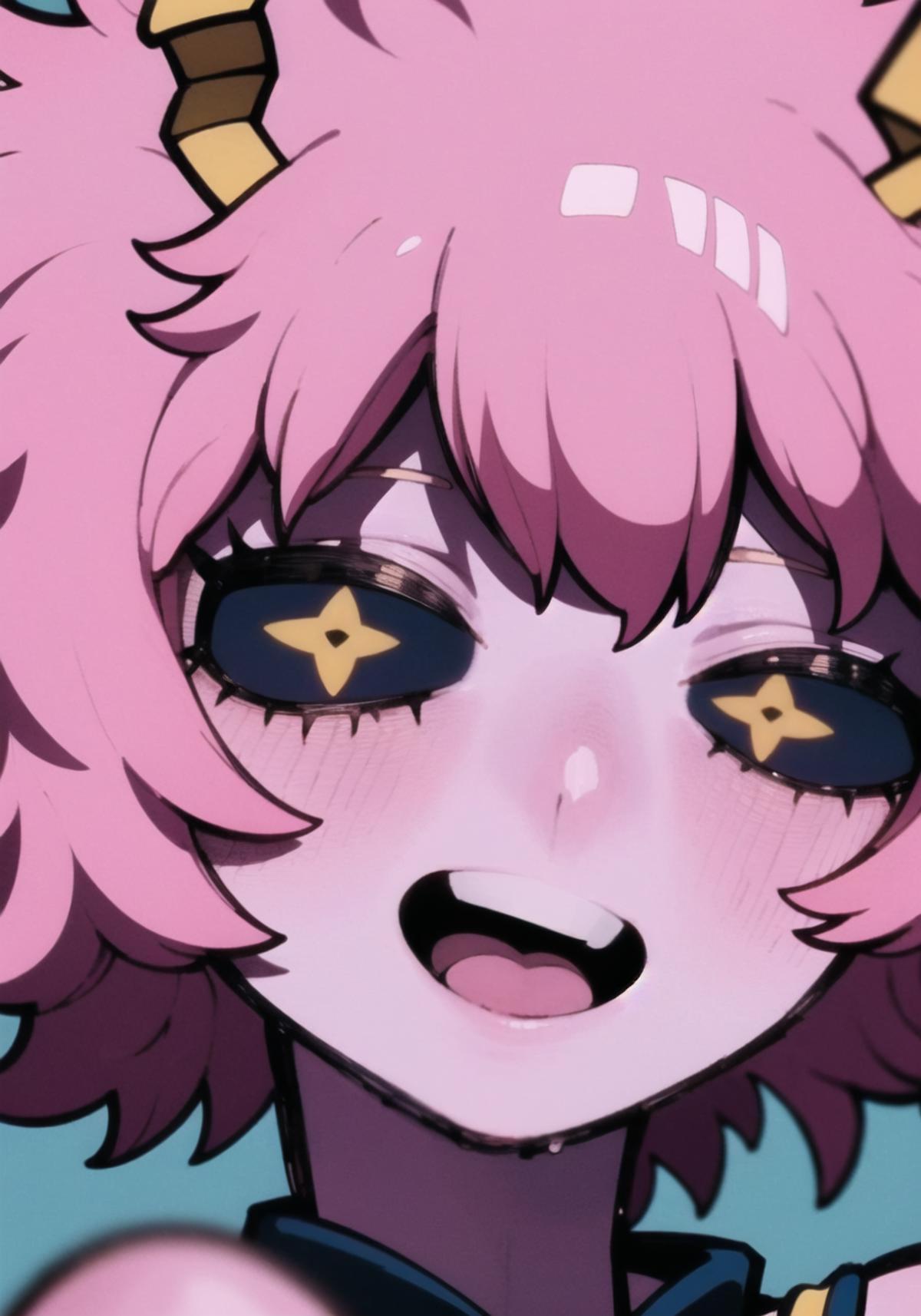 master piece: 1.1), (mina ashido), chibi, multiples, 9 emojis - SeaArt AI