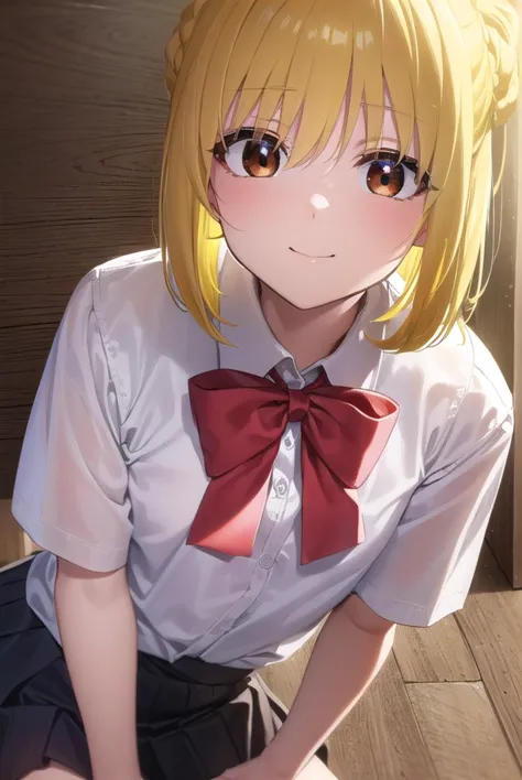 nijikaijichi, <lyco:nijikaijichi-lyco-nochekaiser:1>, 
nijika ijichi, ahoge, (yellow hair:1.5), (brown eyes:1.5), long hair, one...