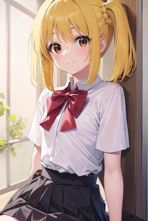 nijikaijichi, <lyco:nijikaijichi-lyco-nochekaiser:1>, 
nijika ijichi, ahoge, (yellow hair:1.5), (brown eyes:1.5), long hair, one...