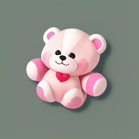gameicon,masterpiece,best quality,ultra-detailed,masterpieces,The image is a cute, pink colored clothing with a print of small bear patterns on it, 3D rendering2D, Blender cycle, Volume light,No human, objectification, fantasy <lora:3d:0.5>  <lora:GameIcon...