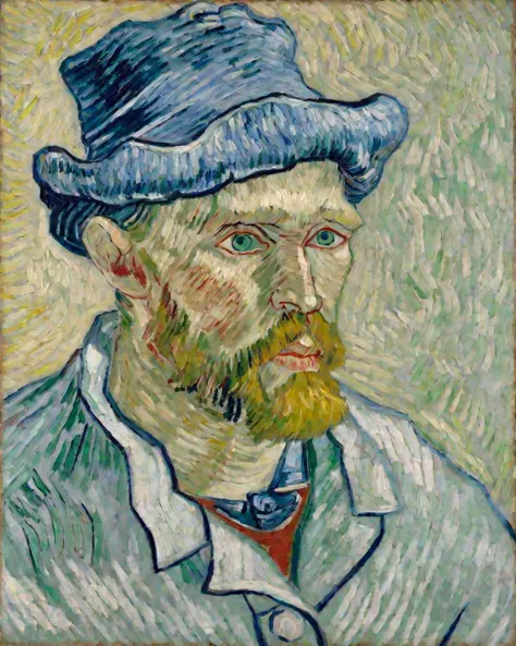 Impressionism, van Gogh,
a man, male focus ,