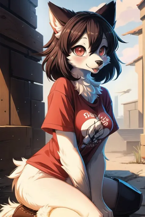 detailed face,soft,(fluffy fuzzy anthro furry:1.3), sharp eyes, Nsfw, e621, shy, female, aroused, (corvid), shadow, pussy, (tshirt), boots, (masterpiece, best quality:1.1), sharply drawn, caustics, subsurface scattering, bloom, anime style, A1 pictures style, by sam yang
<lora:add_detail:0.8>
<lora:samdoesartsSamYang_offset:0.7>
<lora:Masterpiace:0.3>