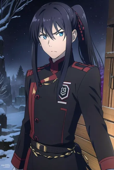 yuukanda, <lyco:yuukanda-LYCORIStest:1>,
yuu kanda, long hair, black hair, ponytail, blue eyes, mature male, 1boy, angry,
BREAK gloves, uniform, military, military uniform,
BREAK looking at viewer,
BREAK outdoors, city,
BREAK <lora:GoodHands-vanilla:1>, (masterpiece:1.2), best quality, high resolution, unity 8k wallpaper, (illustration:0.8), (beautiful detailed eyes:1.6), extremely detailed face, perfect lighting, extremely detailed CG, (perfect hands, perfect anatomy),