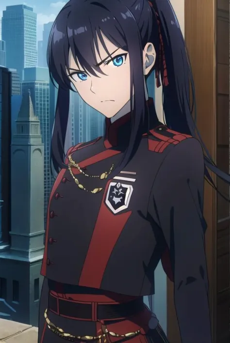 yuukanda, <lyco:yuukanda-LYCORIStest:1>,
yuu kanda, long hair, black hair, ponytail, blue eyes, mature male, 1boy, angry,
BREAK gloves, uniform, military, military uniform,
BREAK looking at viewer,
BREAK outdoors, city,
BREAK <lora:GoodHands-vanilla:1>, (masterpiece:1.2), best quality, high resolution, unity 8k wallpaper, (illustration:0.8), (beautiful detailed eyes:1.6), extremely detailed face, perfect lighting, extremely detailed CG, (perfect hands, perfect anatomy),