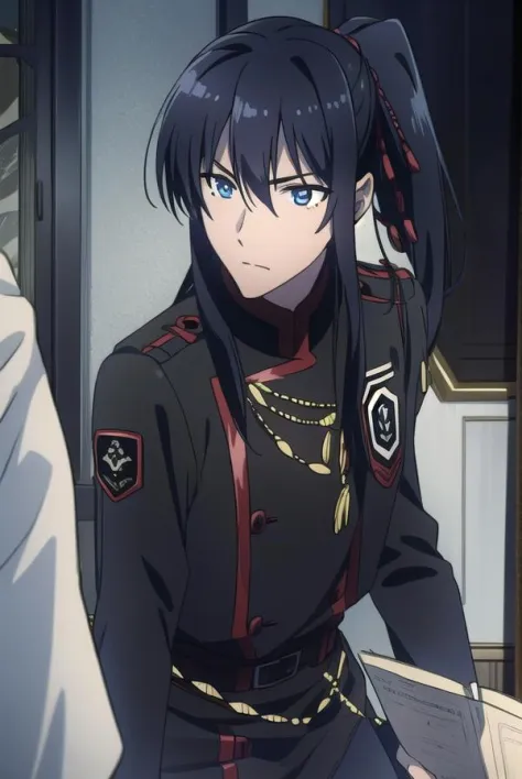 yuukanda, <lyco:yuukanda-LYCORIStest:1>,
yuu kanda, long hair, black hair, ponytail, blue eyes, mature male, 1boy,
BREAK gloves, uniform, military, military uniform,
BREAK looking at viewer,
BREAK outdoors, city,
BREAK <lora:GoodHands-vanilla:1>, (masterpiece:1.2), best quality, high resolution, unity 8k wallpaper, (illustration:0.8), (beautiful detailed eyes:1.6), extremely detailed face, perfect lighting, extremely detailed CG, (perfect hands, perfect anatomy),