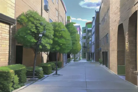 (Best quality, absurdres, high quality, high detail, 8k), (anime screencap), (no humans), Pokemovies,
Brookhaven, Courtyard, Outside