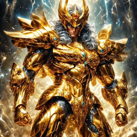 (masterpiece, high resolution, photo-realistic:1.4), (saint seiya:1.3), (perfectly detailed hands), (full body golden armor:1.3)...
