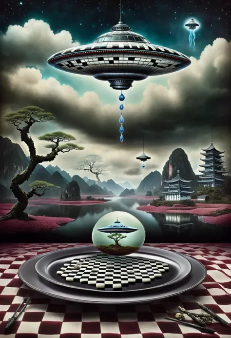 magical realism art by Christine Ellger, art by Huang Guangjian, ufo alchemy, pretty, Infinity, Samsung Galaxy, Sandra Dieckmann...