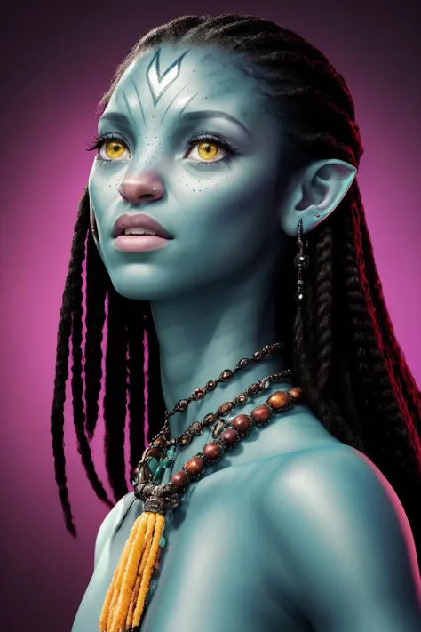 Neytiri te Tskaha Mo'at'ite / Na'vi girl / Avatar alien girl