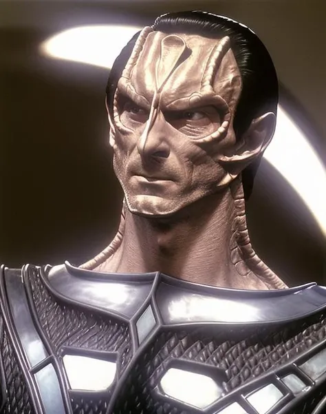 cardassian, male, marritza:1.1, grey skin, greying black slicked back ...