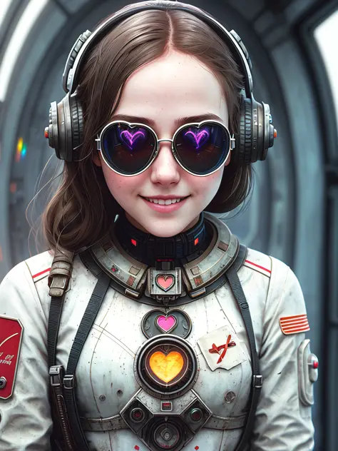 smiling girl, (atomic heart:1.1), (white:0.9), retrofuturism, interior, (freckles:0.8), (moles:0.5), (artstation:1.2),(epic realistic:1.3), (hdr:1.4), (violetshot:0.7), intricate details, (rutkowski:0.8), intricate , cinematic, detailed, muted colors,