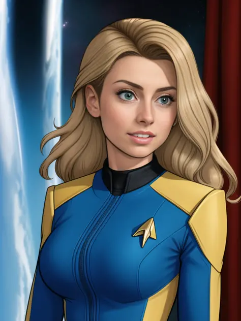 aly michalka 
, star trek style,