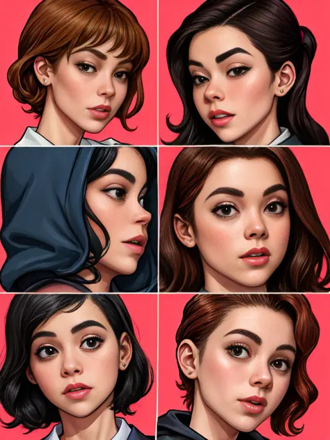((sfw)), add_detail, masterpiece, Tatiana Maslany and her 4 clones,