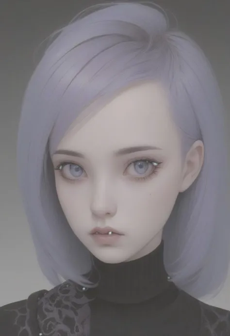 1 girl, goth girl, pastel goth, realistic skin texture