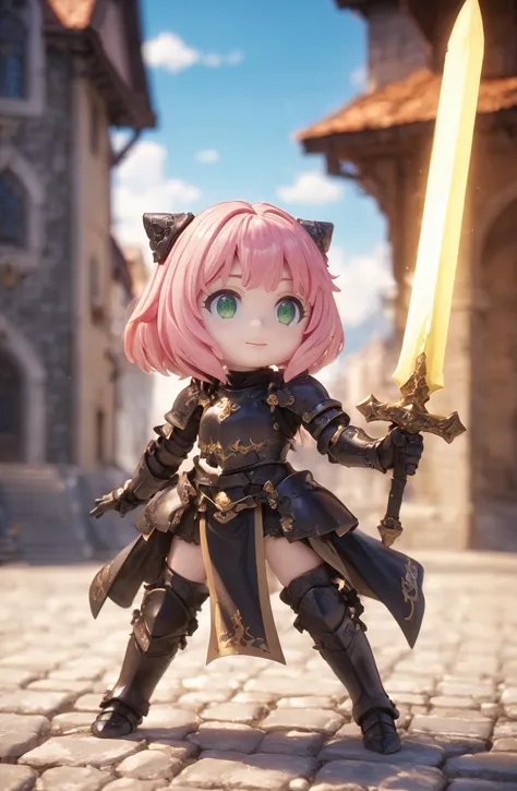 amazing quality, masterpiece, best quality, hyper detailed, ultra detailed, UHD, HDR, DOF, depth of field,
female knight, ornate...