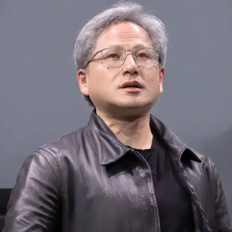 arafed image of a man in a leather jacket and glasses