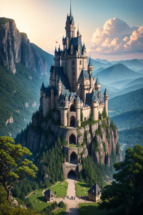 A forbidden castle high up in the mountains, pixel art, (intricate details:1.12), hdr, (intricate details, hyperdetailed:1.15), (natural skin texture, hyperrealism, soft light, sharp:1.2), game art, key visual, surreal <lora:more_details:0.3>