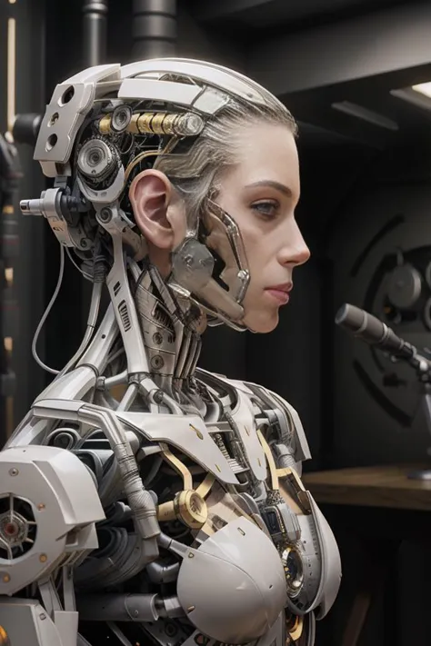 <lora:reelmech1v2:1> (reelmech:1.5),complex 3d render ultra detailed of a beautiful porcelain profile woman android face, cyborg...