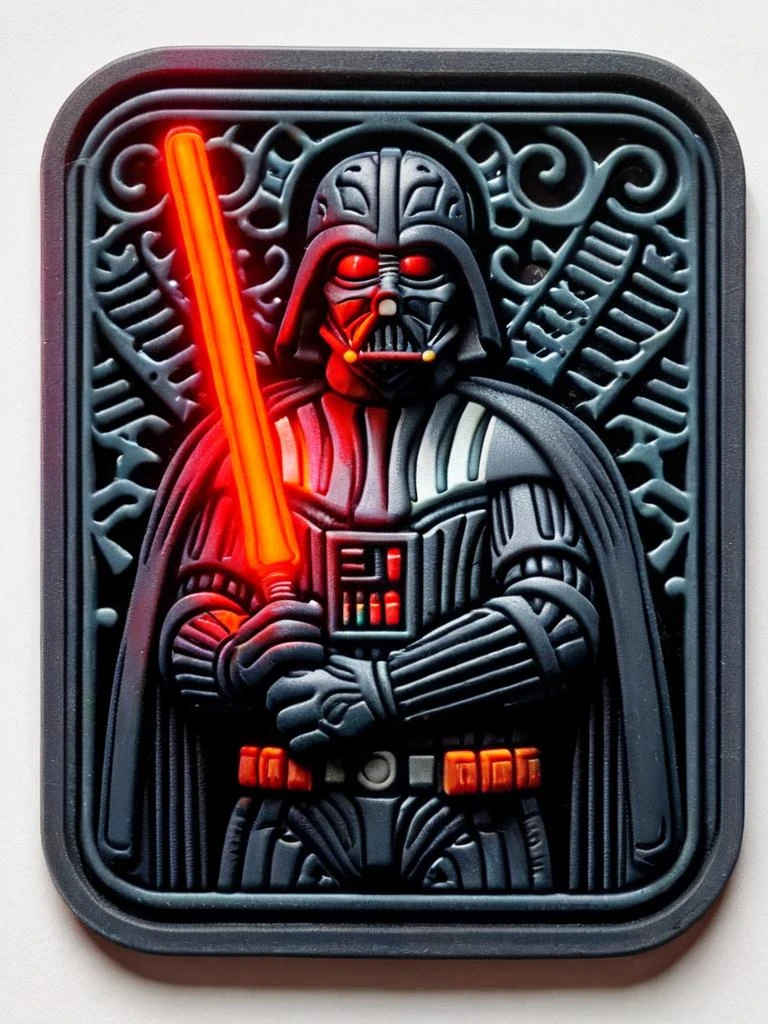 darth vader with red lightsaber ral-rubberpatch