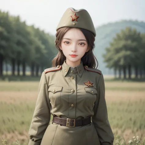 <lora:SD 50Soviet Military uniform-000001:0.8>
<lora:SDXL 50Soviet Military uniform-000003:0.0>
1girl,solo,Soviet Military uniform, dynamic pose, 
best quality, high quality, highres, masterpiece,
looking at viewer, facing facing viewer,