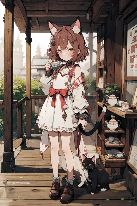 masterpiece, best quality, flat chest, full body, tea house,
cat ears, <lora:CharacterDesign_Concept-10:1>